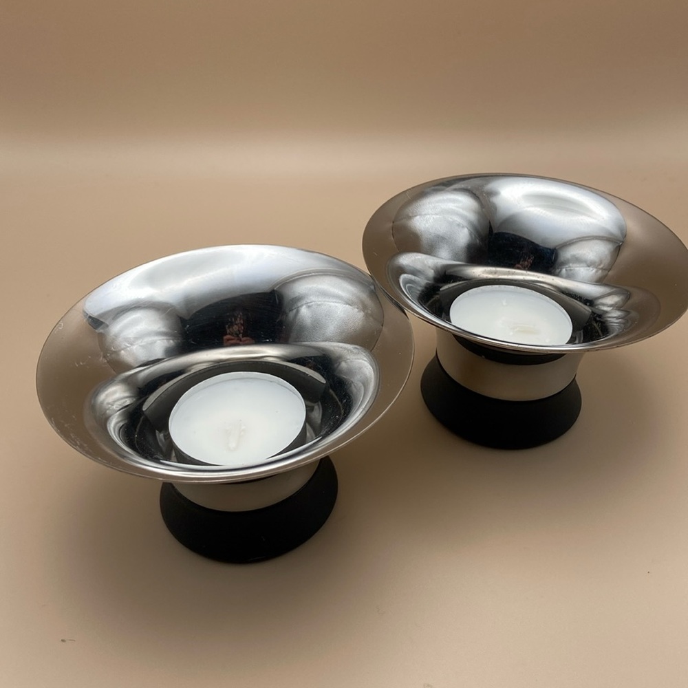 Erik Bagger Danish Design Tealight Candle Holders - Set of 2